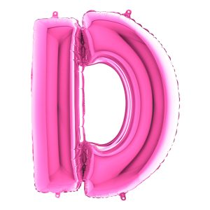 Bokstavsballong Rosa - Bokstav D