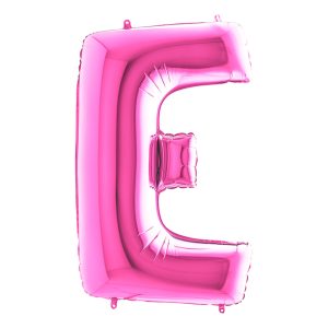 Bokstavsballong Rosa - Bokstav E