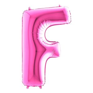 Bokstavsballong Rosa - Bokstav F