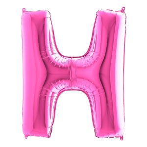 Bokstavsballong Rosa - Bokstav H
