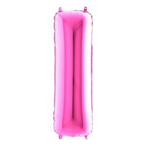 Bokstavsballong Rosa - Bokstav I