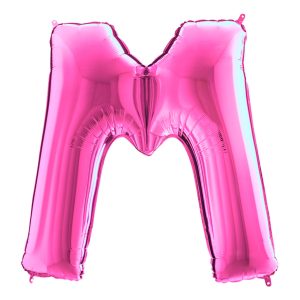 Bokstavsballong Rosa - Bokstav M