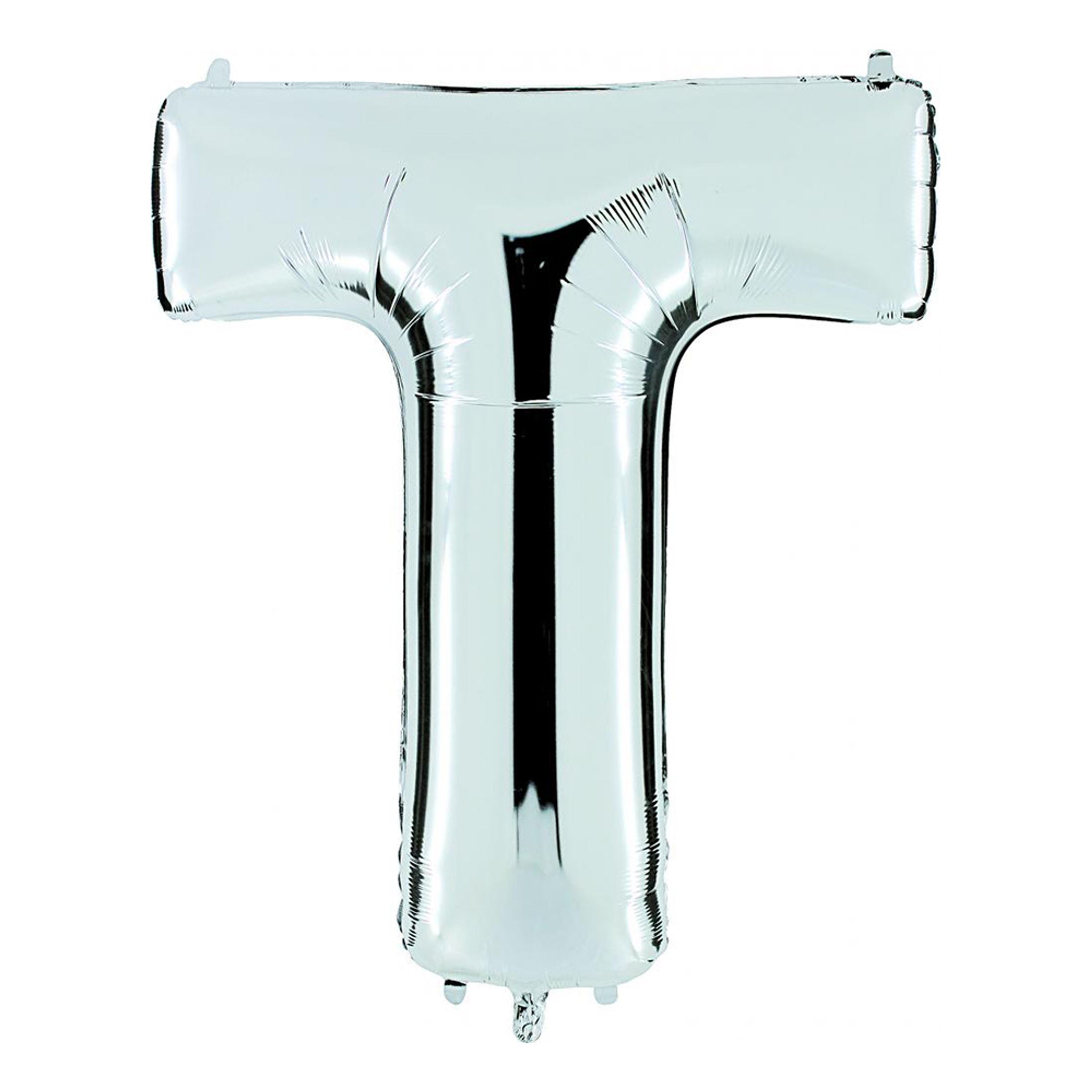 Bokstavsballong Silver Metallic - Bokstav T