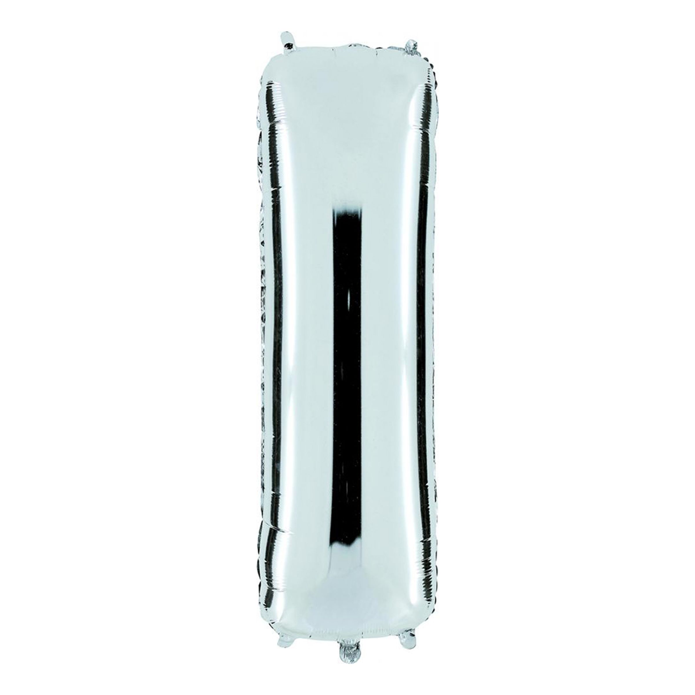Bokstavsballong Silver Metallic - Bokstav I
