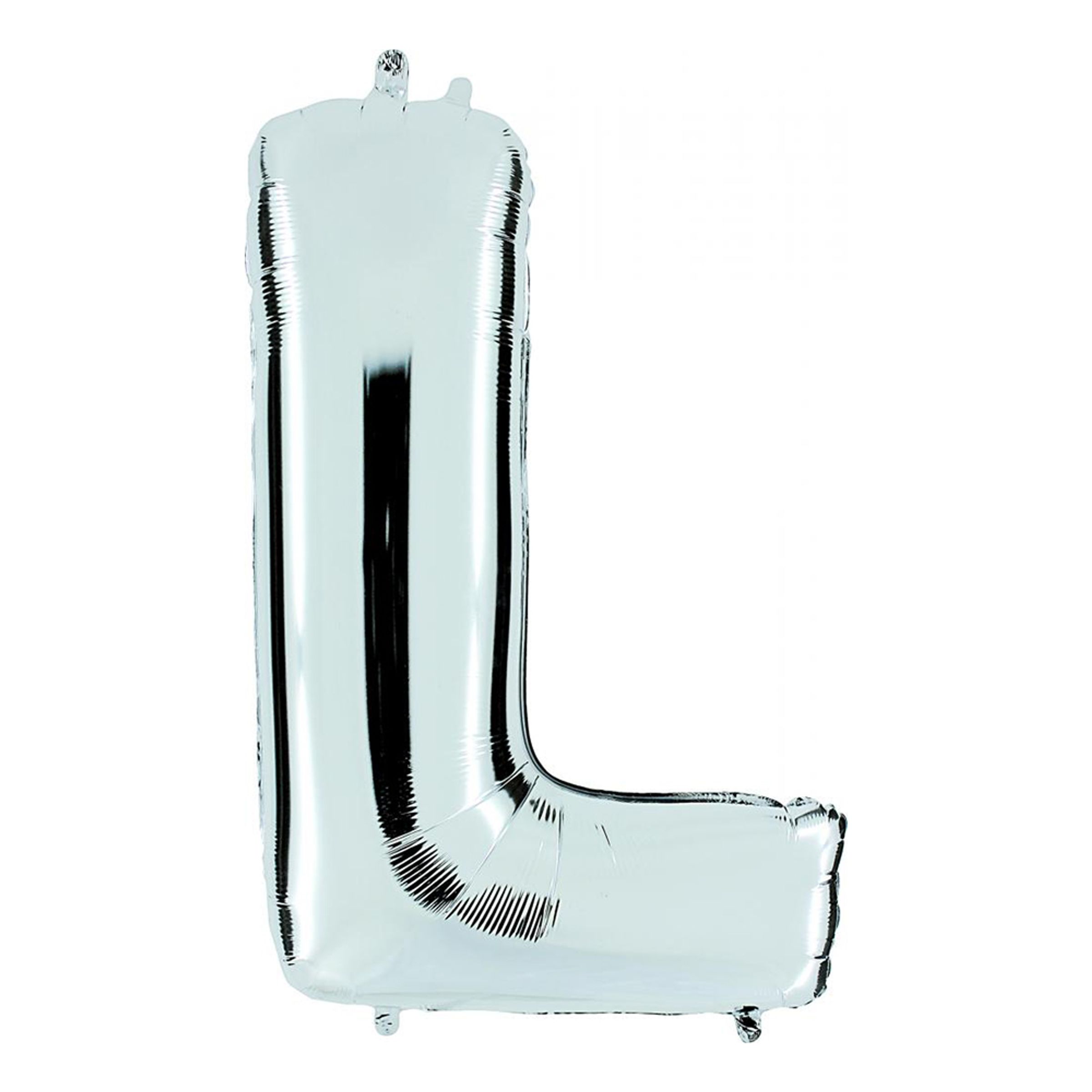 Bokstavsballong Silver Metallic - Bokstav L