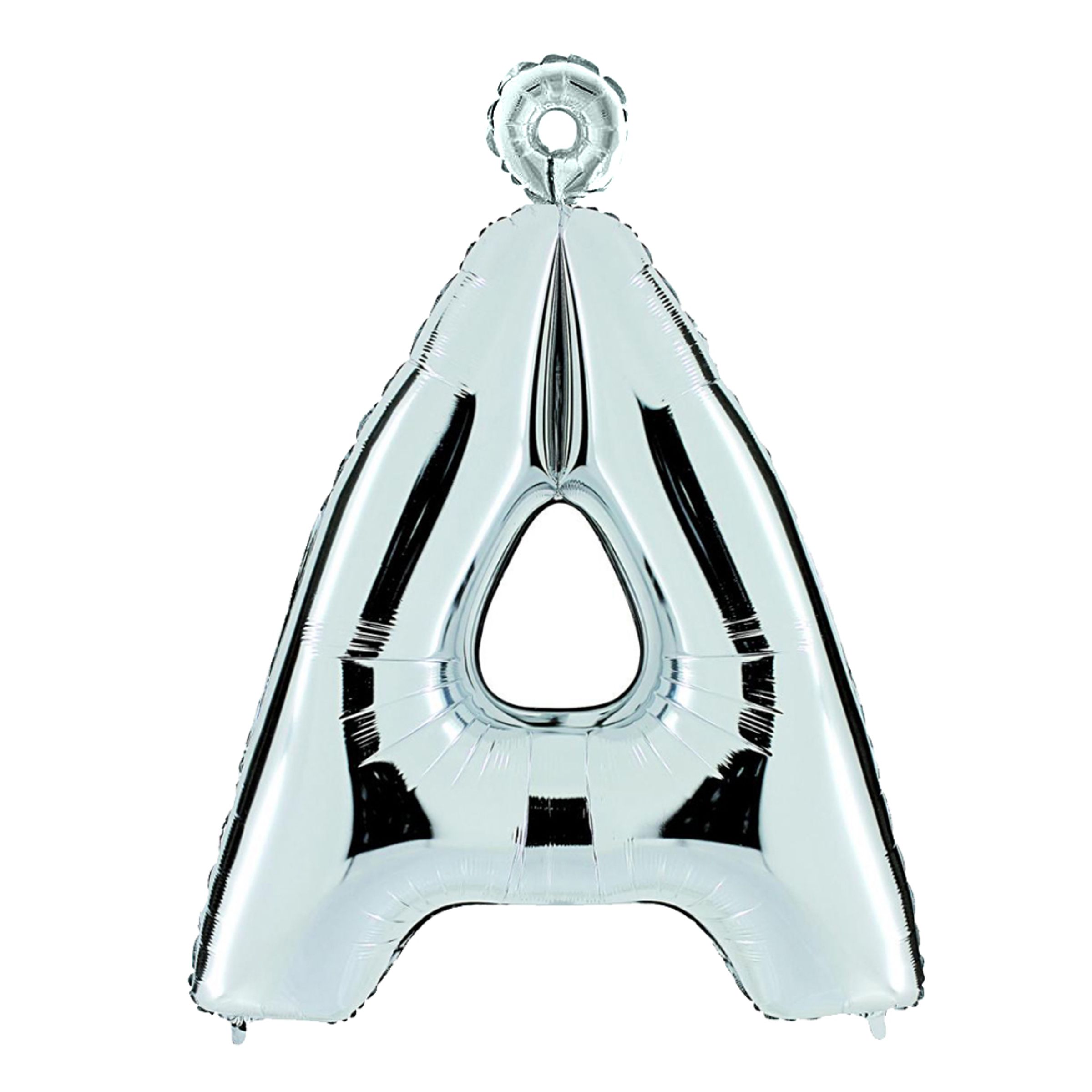 Bokstavsballong Silver Metallic - Bokstav Å