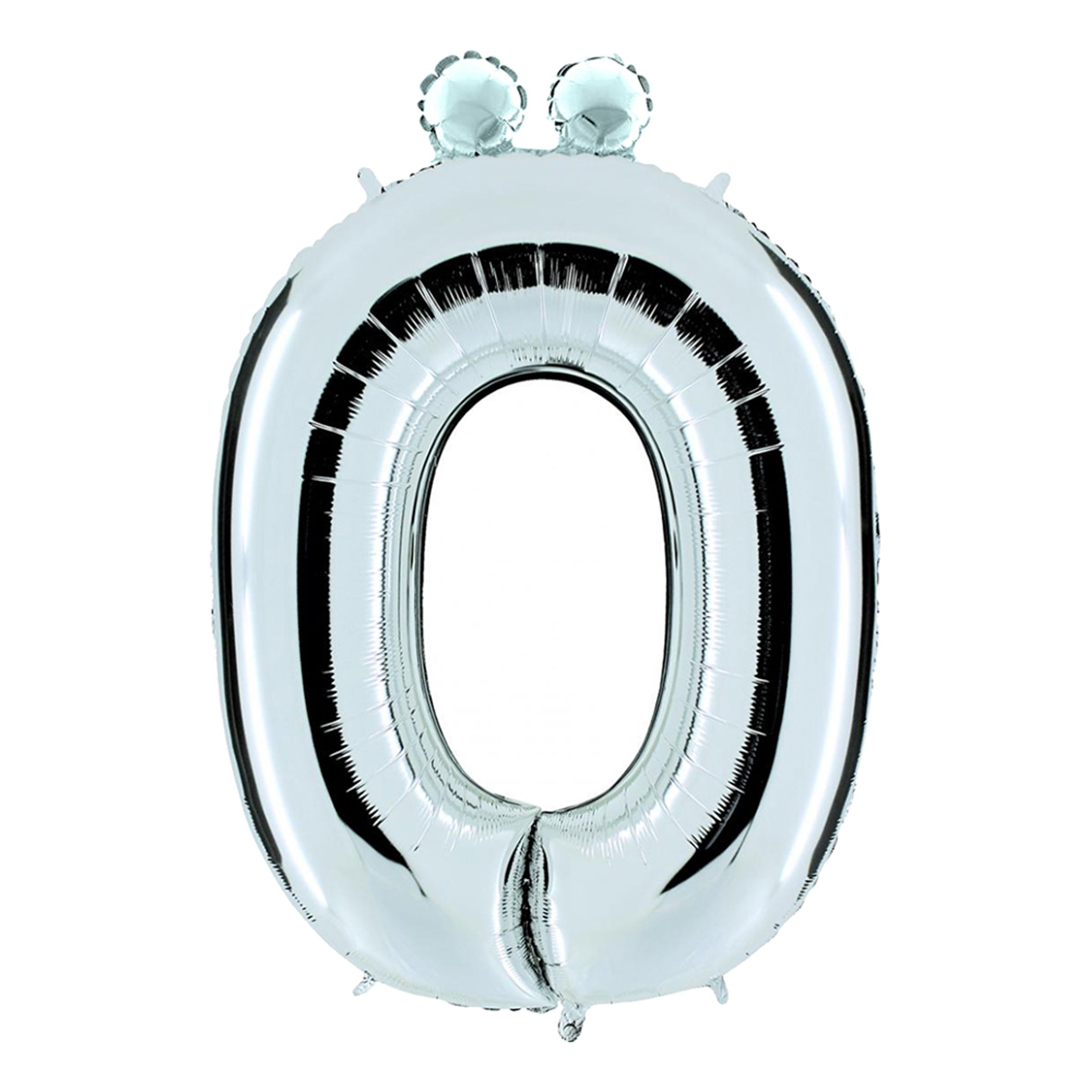 Bokstavsballong Silver Metallic - Bokstav Ö