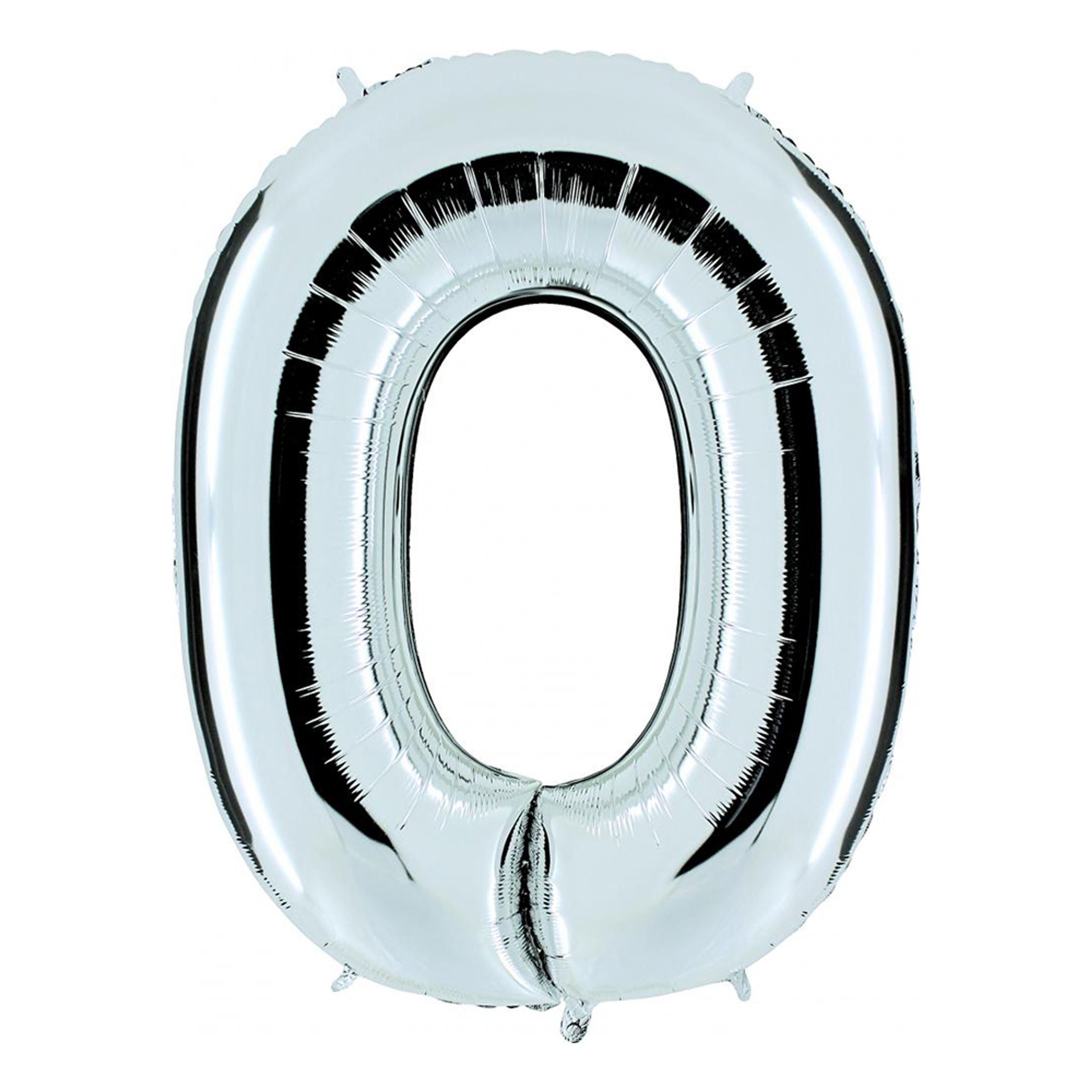 Bokstavsballong Silver Metallic - Bokstav O