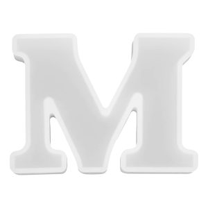 Bokstavsform i Silikon - Bokstav M