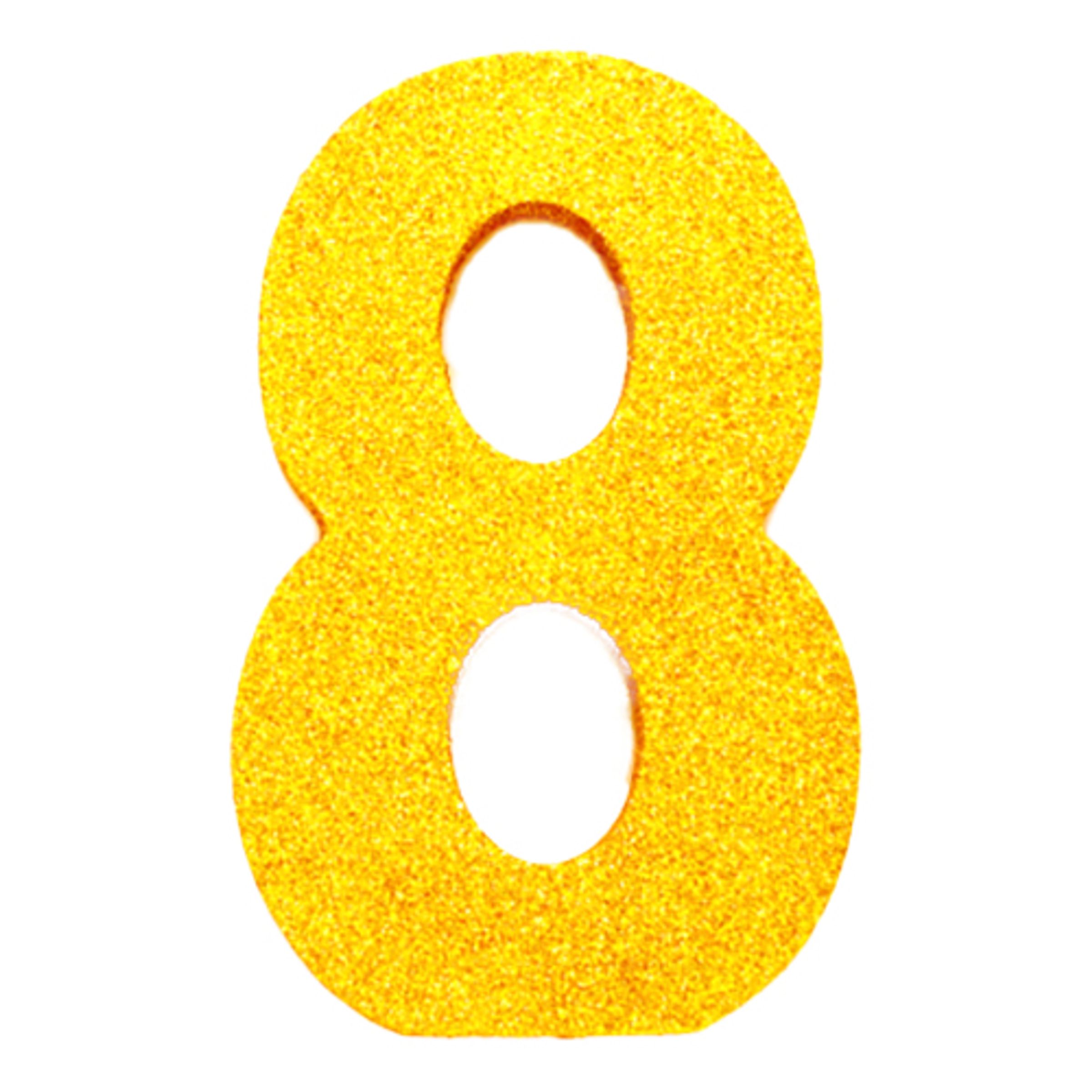 Bordsdekoration Siffra Guld - Siffra 8