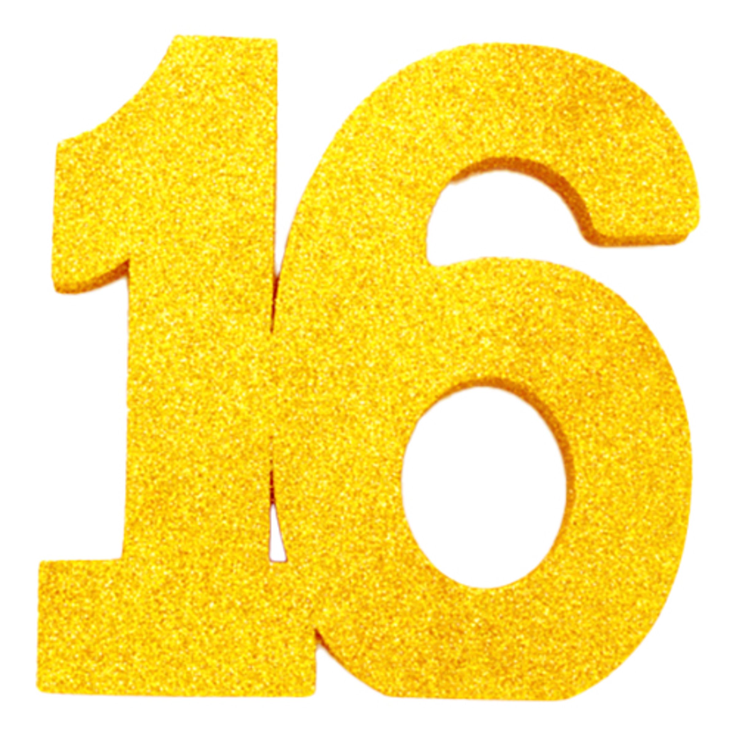 Bordsdekoration Siffra Guld - Siffra 16