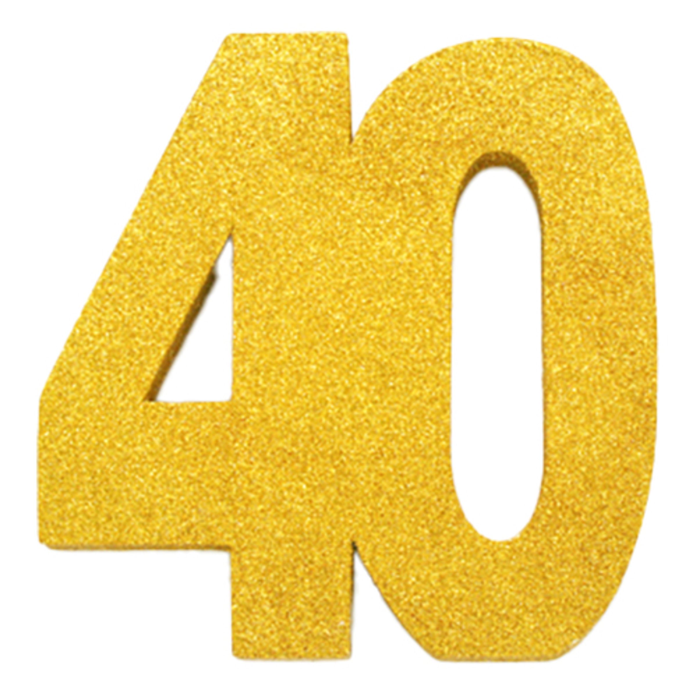 Bordsdekoration Siffra Guld - Siffra 40