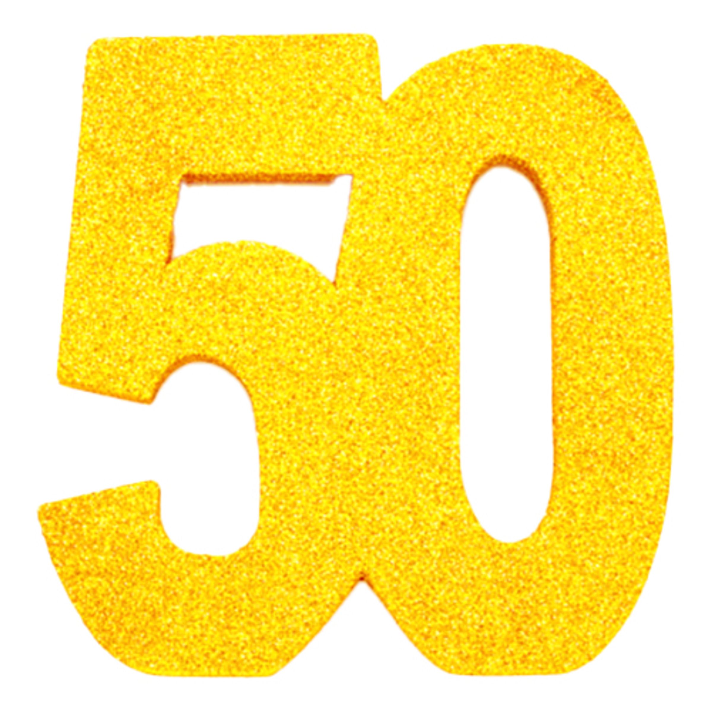 Bordsdekoration Siffra Guld - Siffra 50