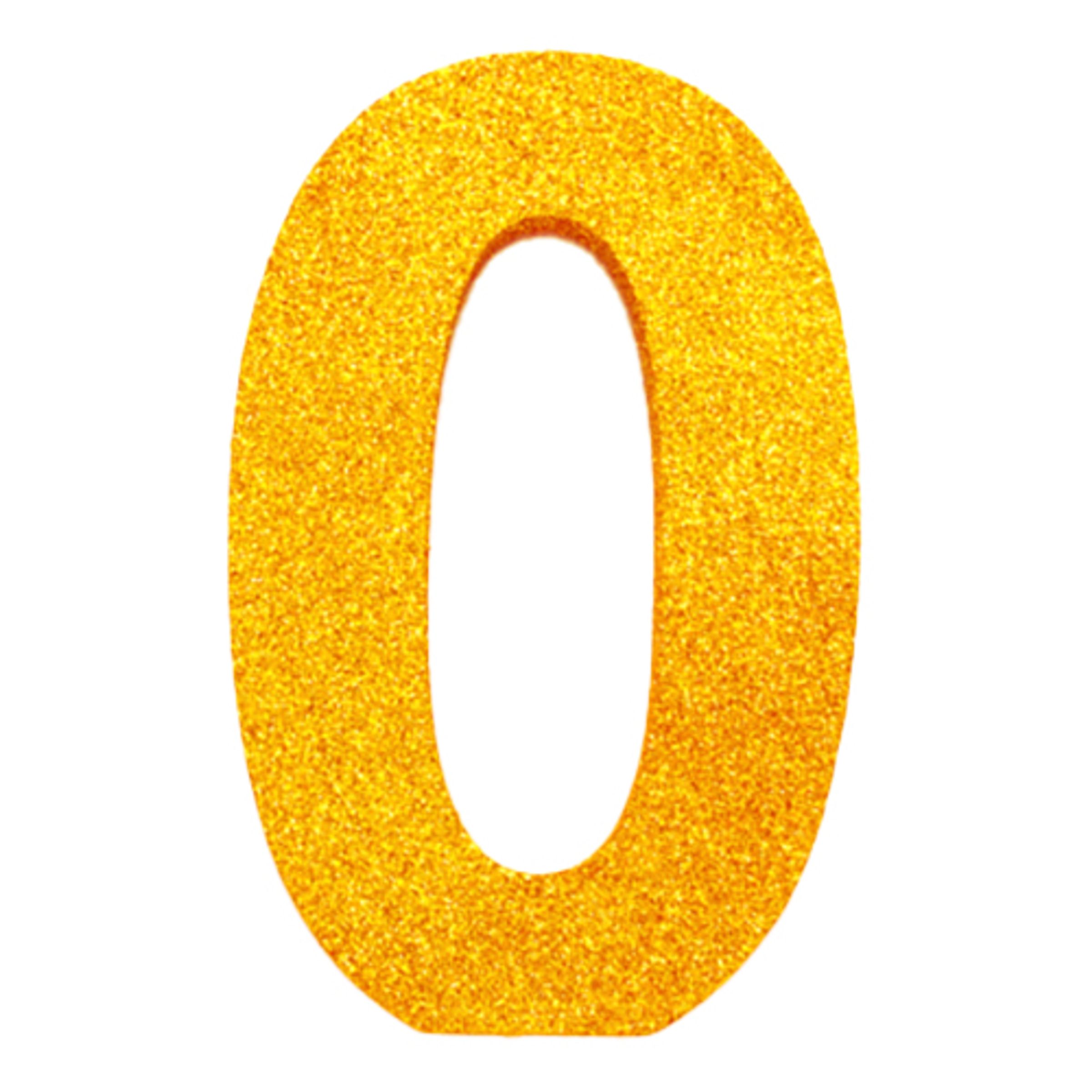 Bordsdekoration Siffra Guld - Siffra 0