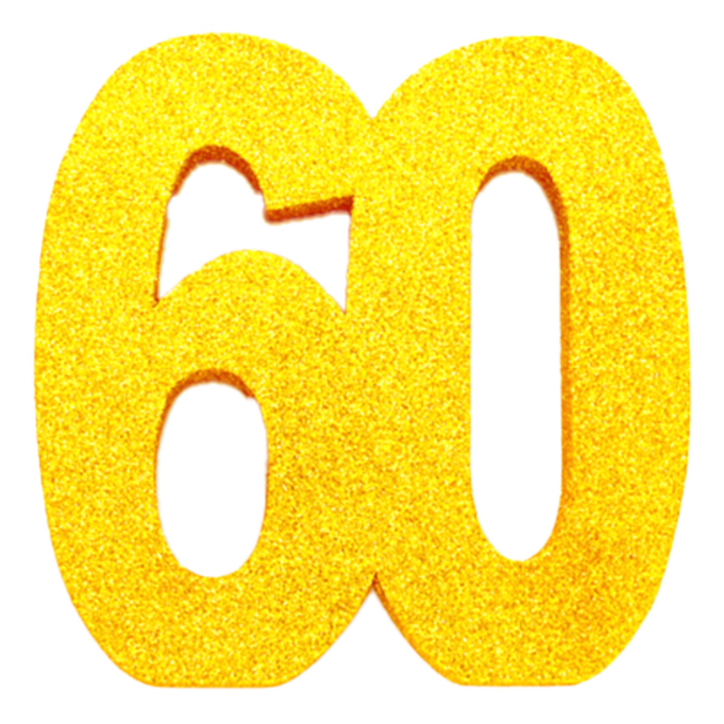 Bordsdekoration Siffra Guld - Siffra 60