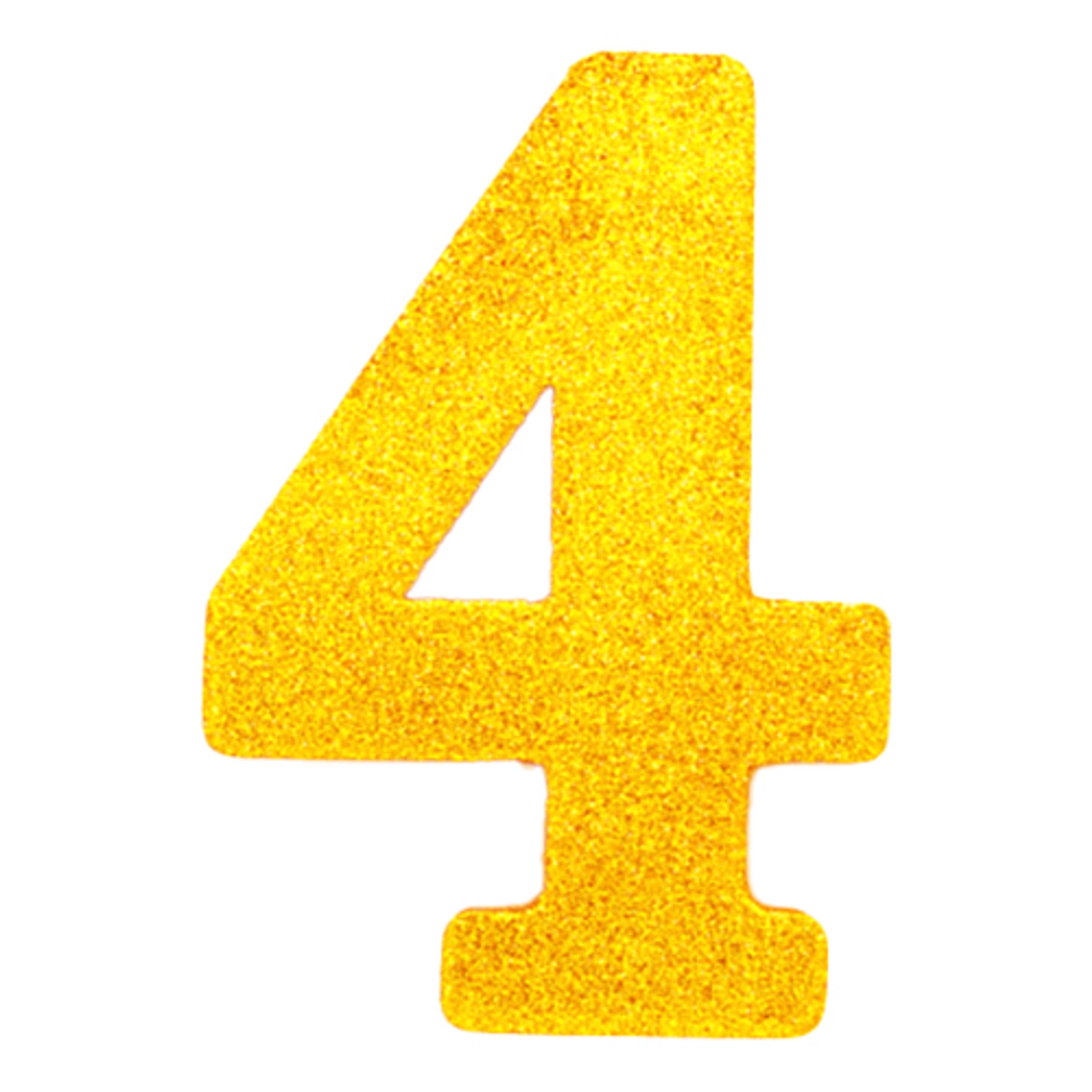 Bordsdekoration Siffra Guld - Siffra 4