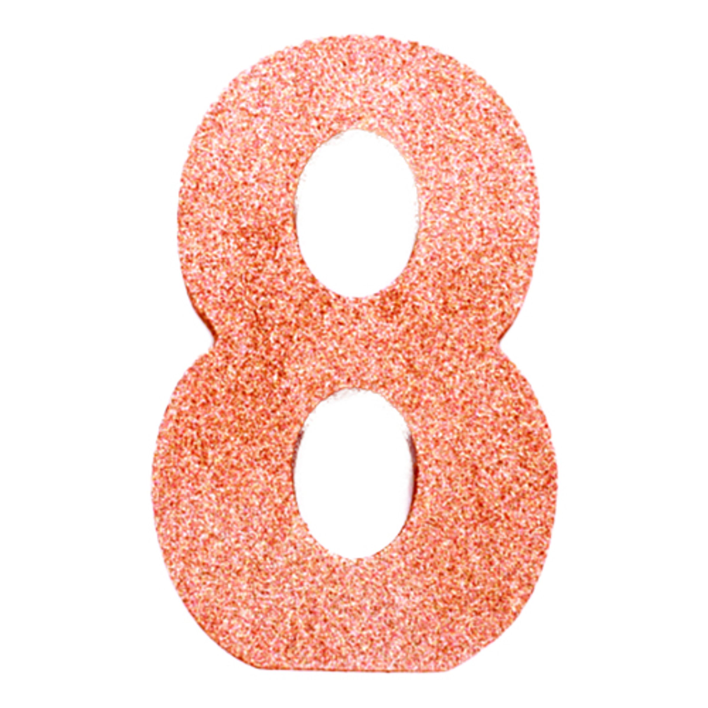 Bordsdekoration Siffra Roséguld - Siffra 8