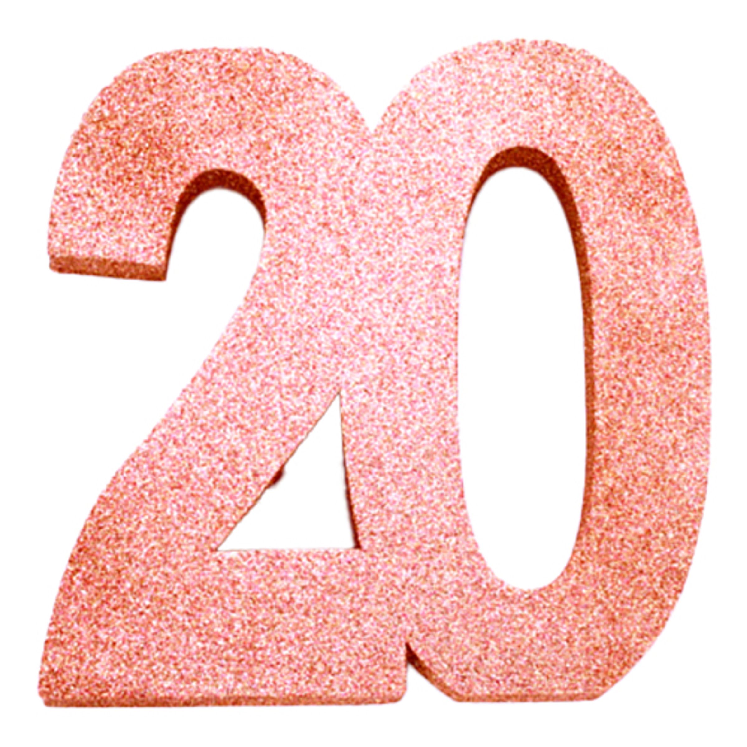 Bordsdekoration Siffra Roséguld - Siffra 20