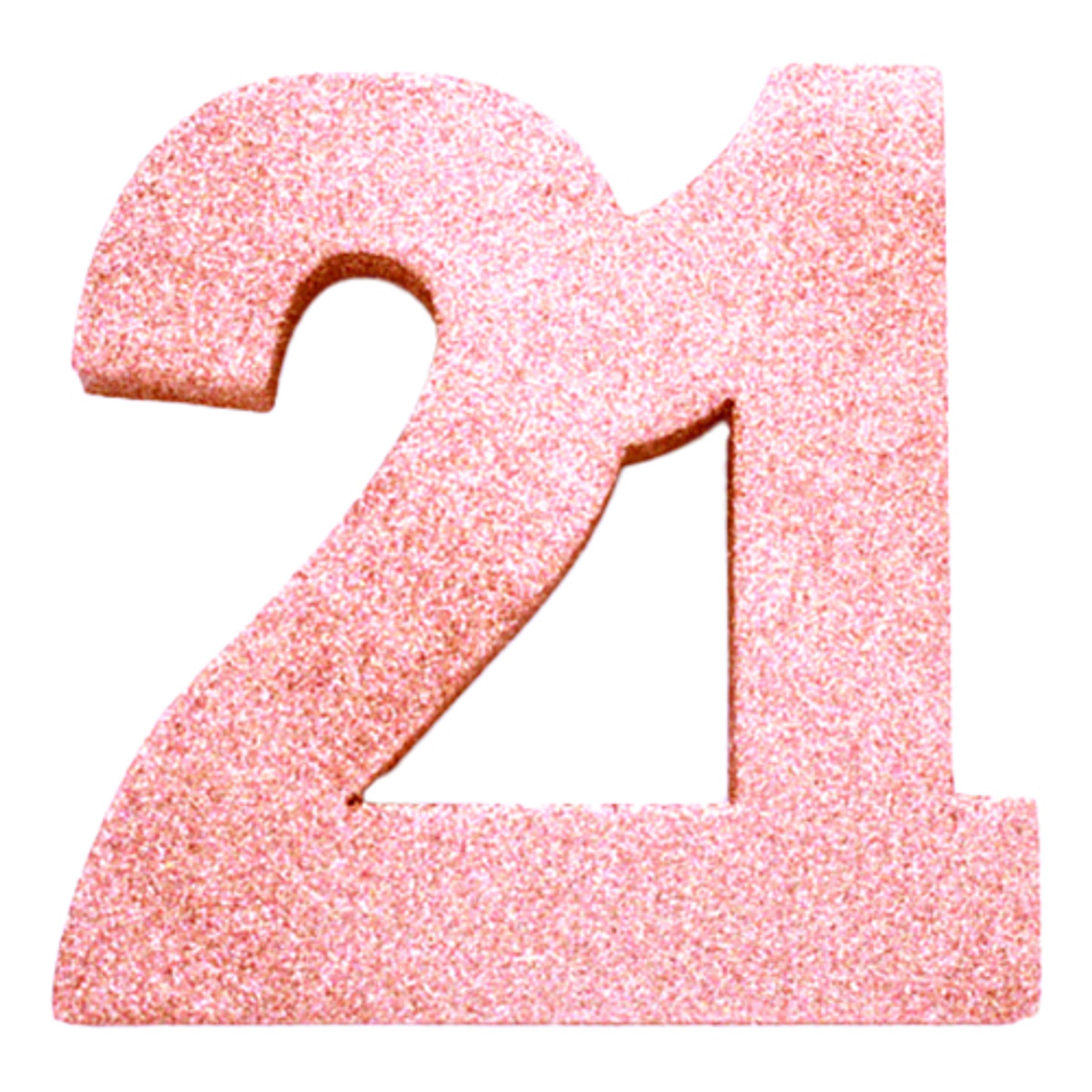 Bordsdekoration Siffra Roséguld - Siffra 21