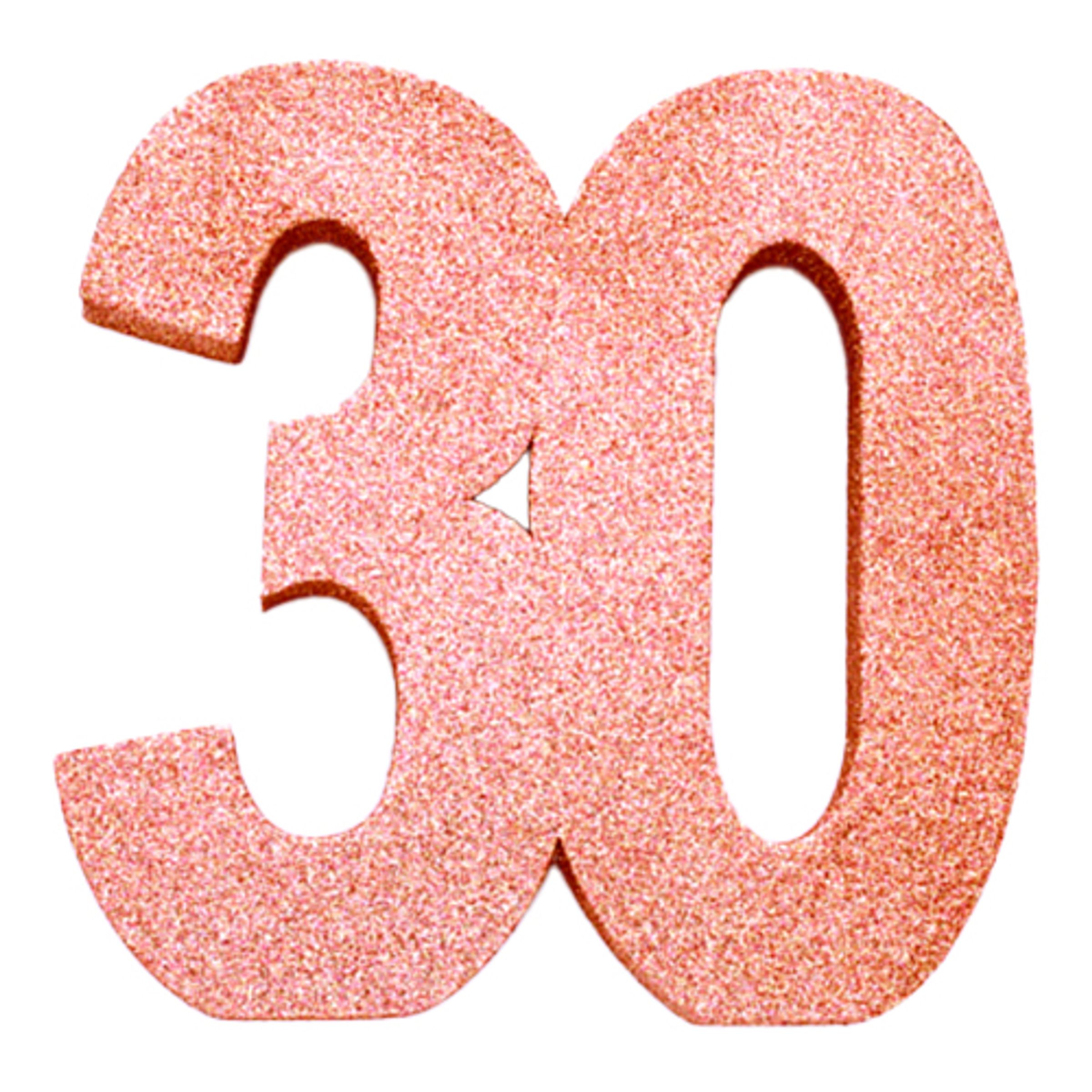 Bordsdekoration Siffra Roséguld - Siffra 30