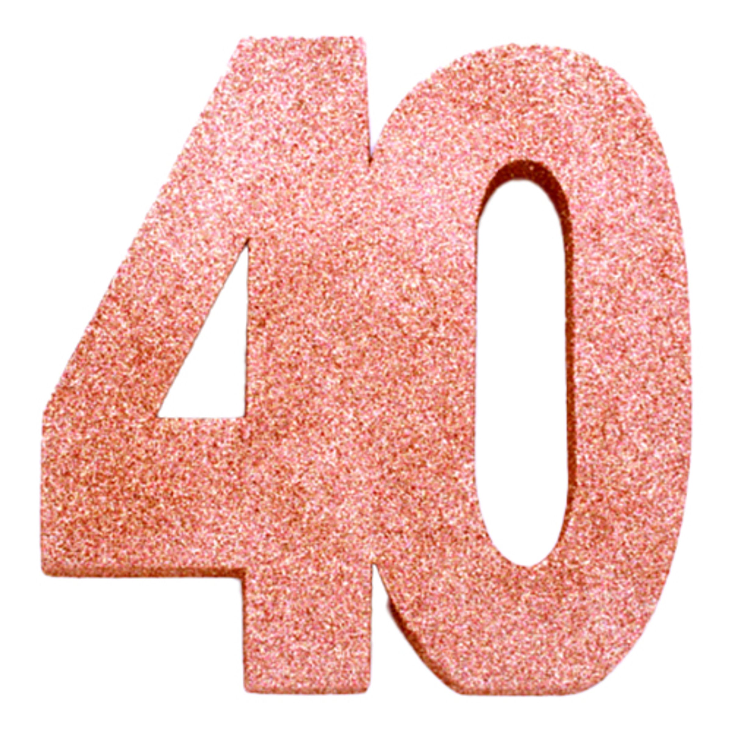 Bordsdekoration Siffra Roséguld - Siffra 40