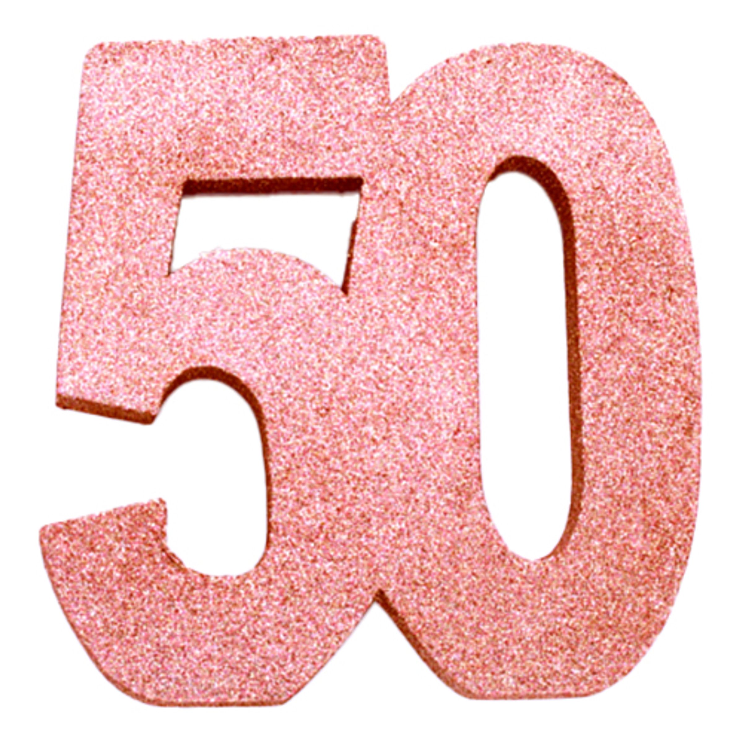 Bordsdekoration Siffra Roséguld - Siffra 50