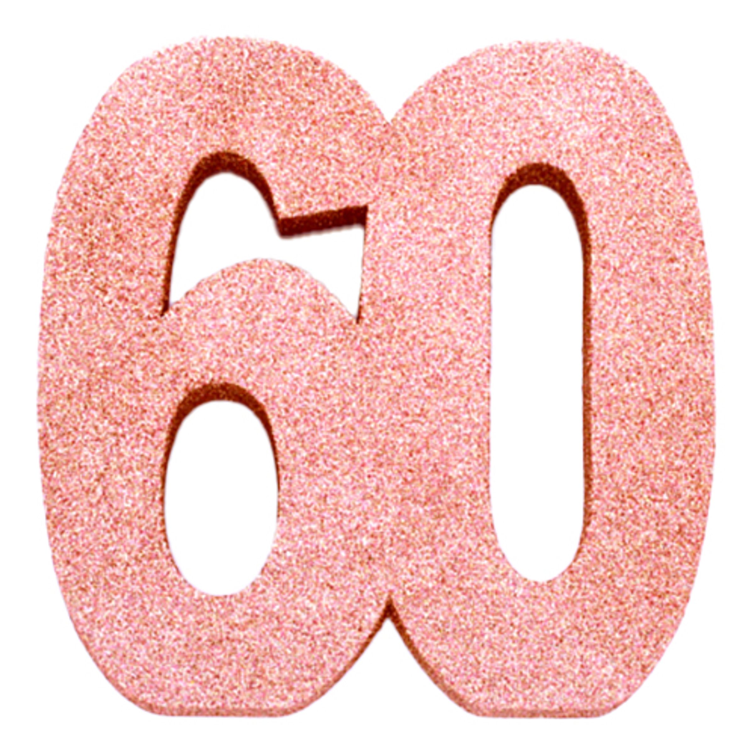 Bordsdekoration Siffra Roséguld - Siffra 60