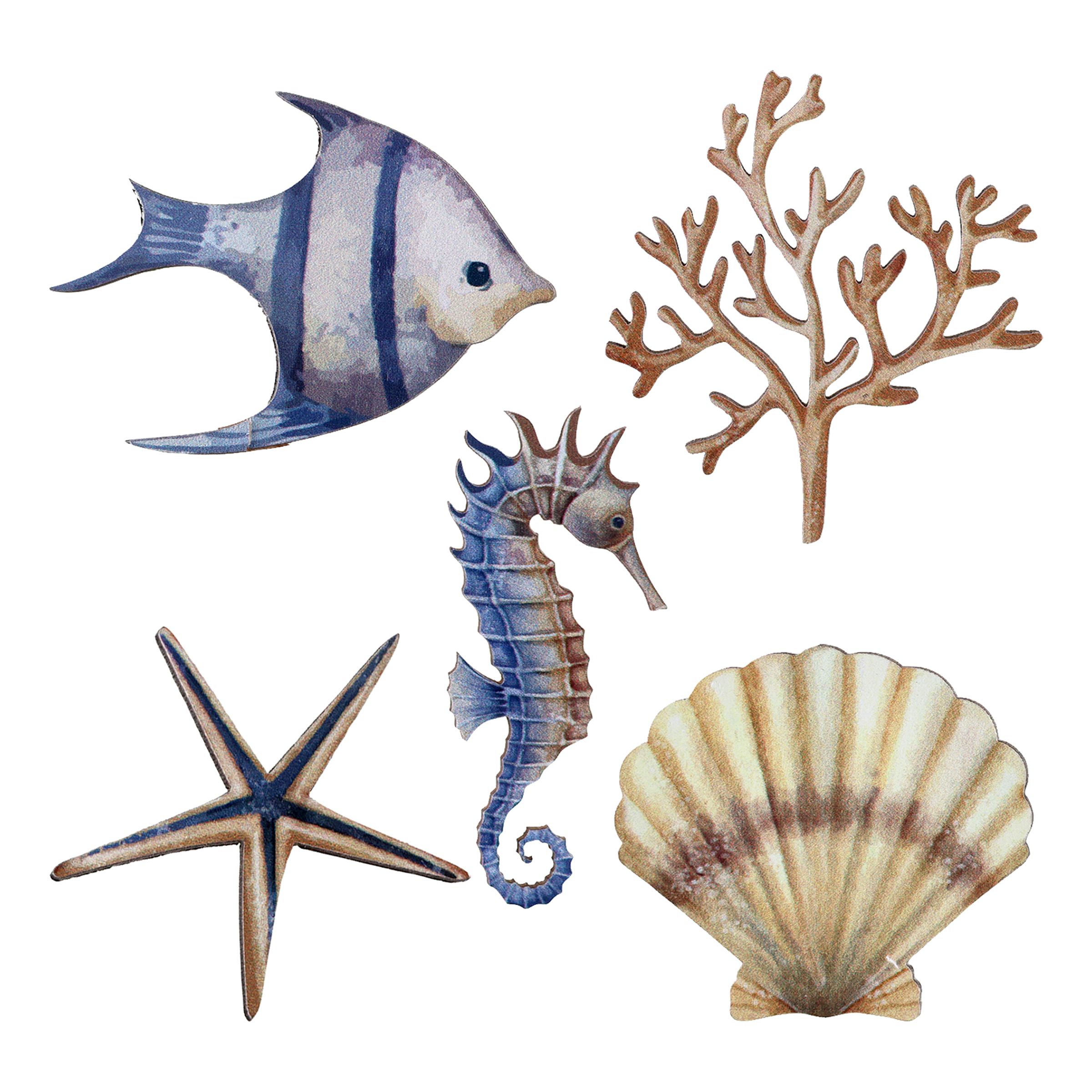 Bordsdekorationer Shellfish - 10-pack