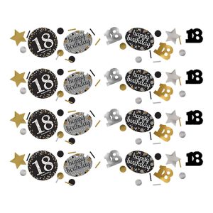 Bordskonfetti 18 Silver/Guld Glitter - 34 gram