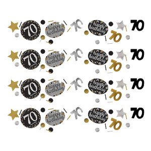 Bordskonfetti 70 Silver/Guld Glitter - 34 gram