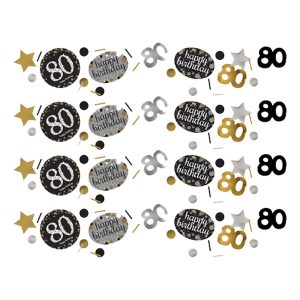 Bordskonfetti 80 Silver/Guld Glitter - 34 gram