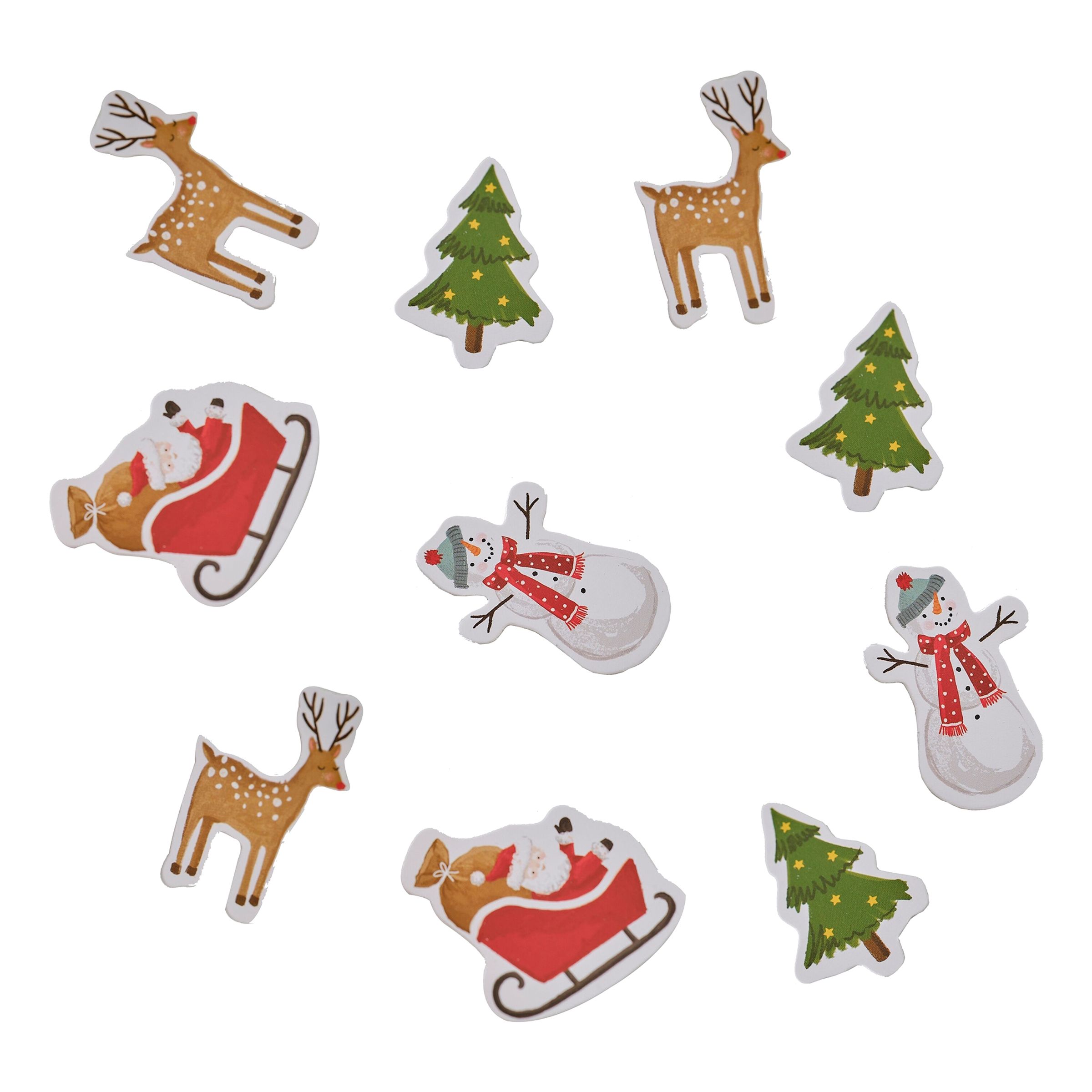 Bordskonfetti Julfigurer