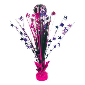 Bordspjäs 18 Svart/Rosa Glitter