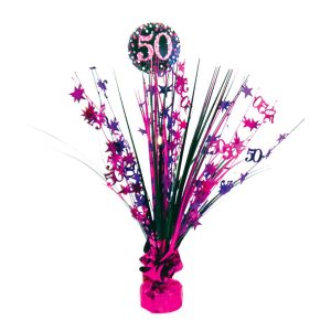 Bordspjäs 50 Svart/Rosa Glitter