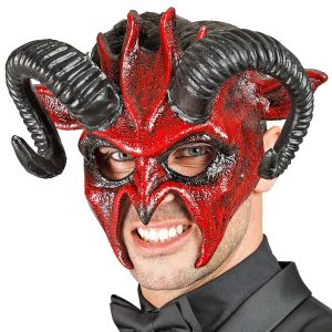 Commedia Dell&apos;arte Djävul Halvmask