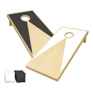 Cornhole Black & White Trädgårdsspel