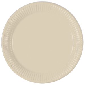 Cream Papptallrikar Solid Color