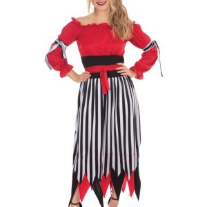 Crimson Pirat Maskeraddräkt