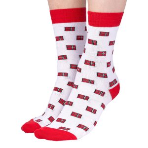 Danska Turiststrumpor - Flagga 41-46