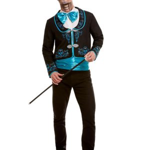 Day of the Dead Dräkt Svart och Blå