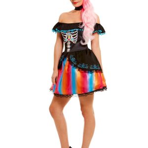 Day of the Dead Senorita Ombre Klänning