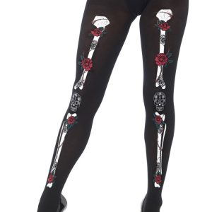 Day of the Dead Skelett Strumpbyxor