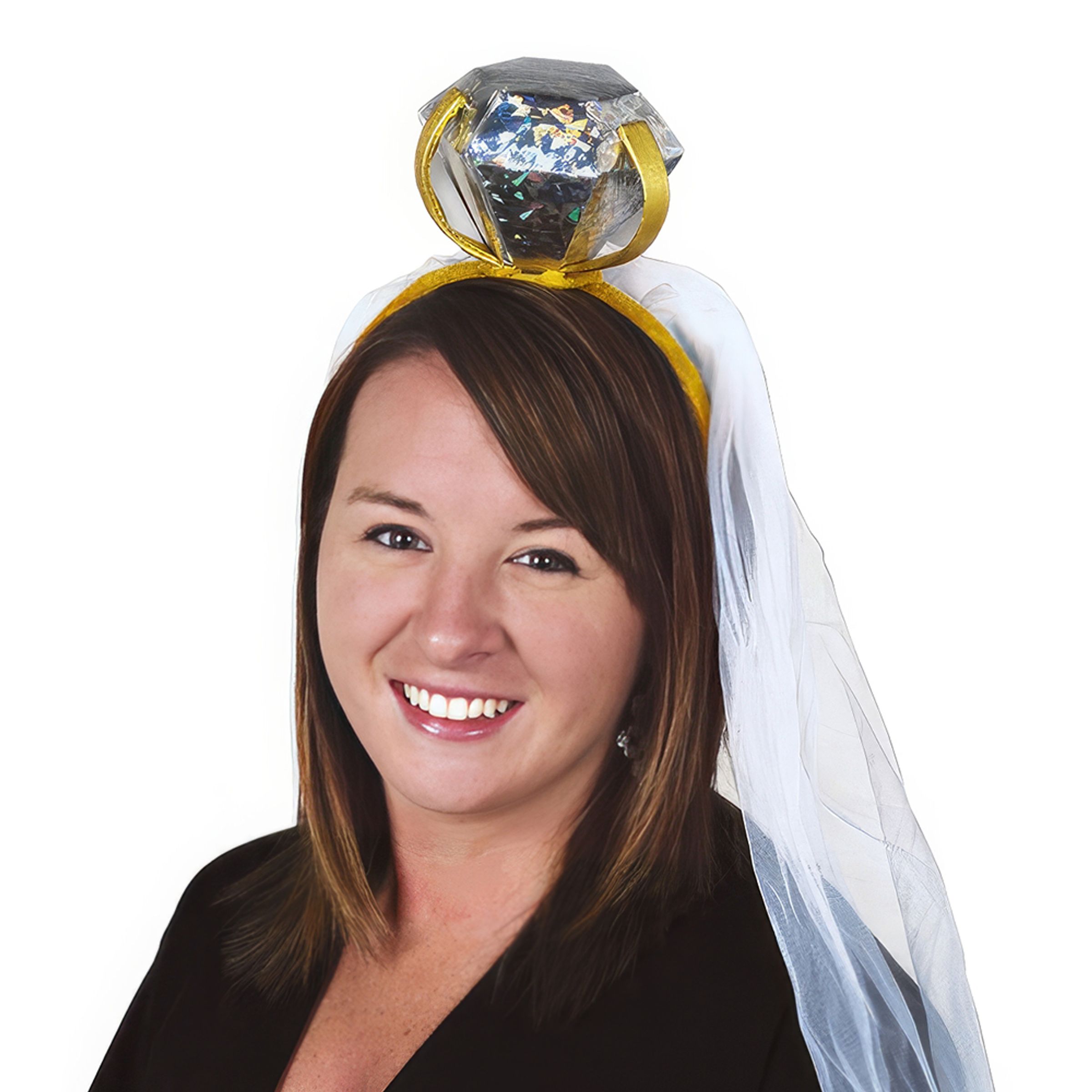 Diadem Gigantisk Diamantring - One size