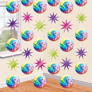 Disco Fever Hängande Dekoration - 6-pack