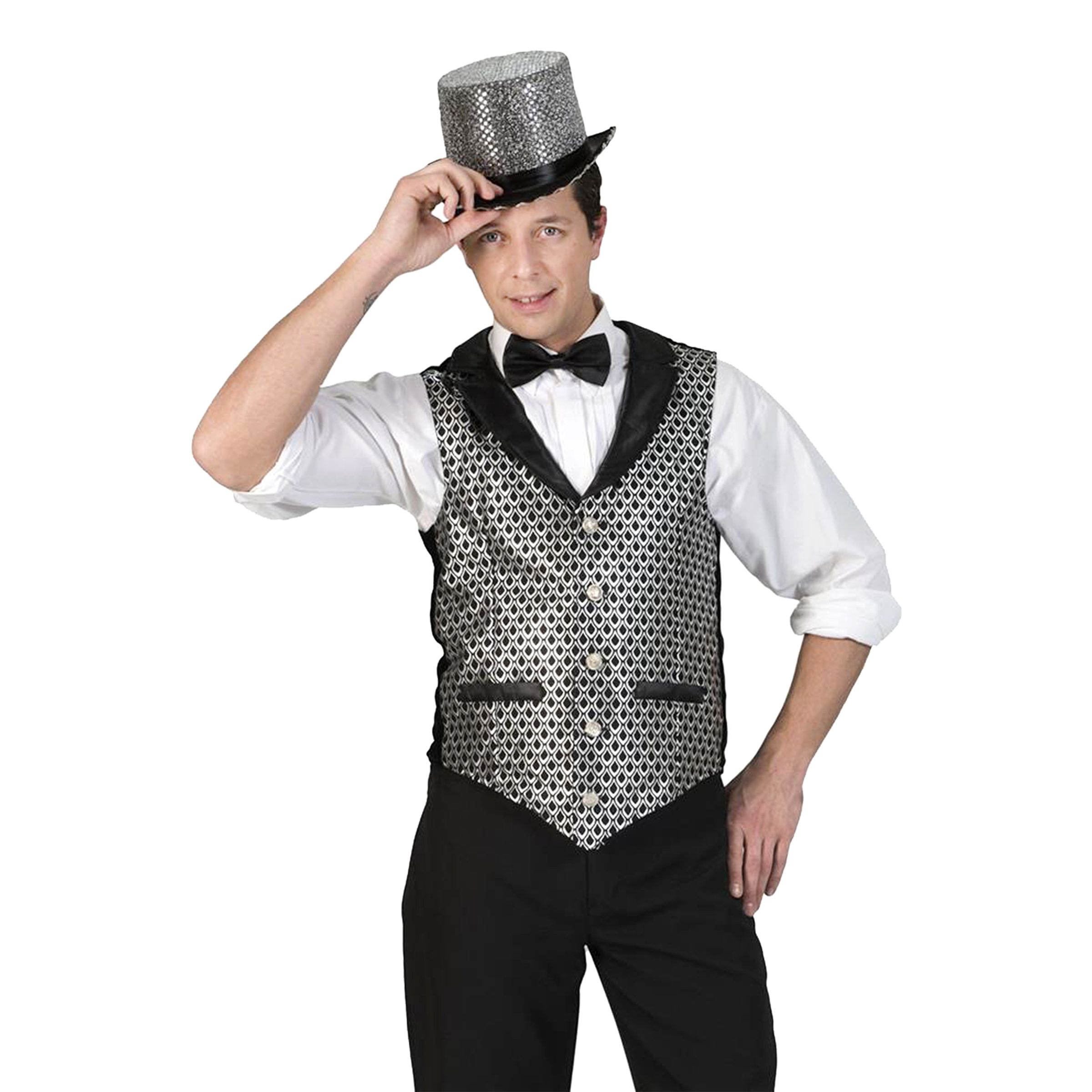 Discoväst Silver - XX-Large