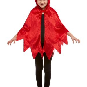 Djävul Mantel Röd Barn