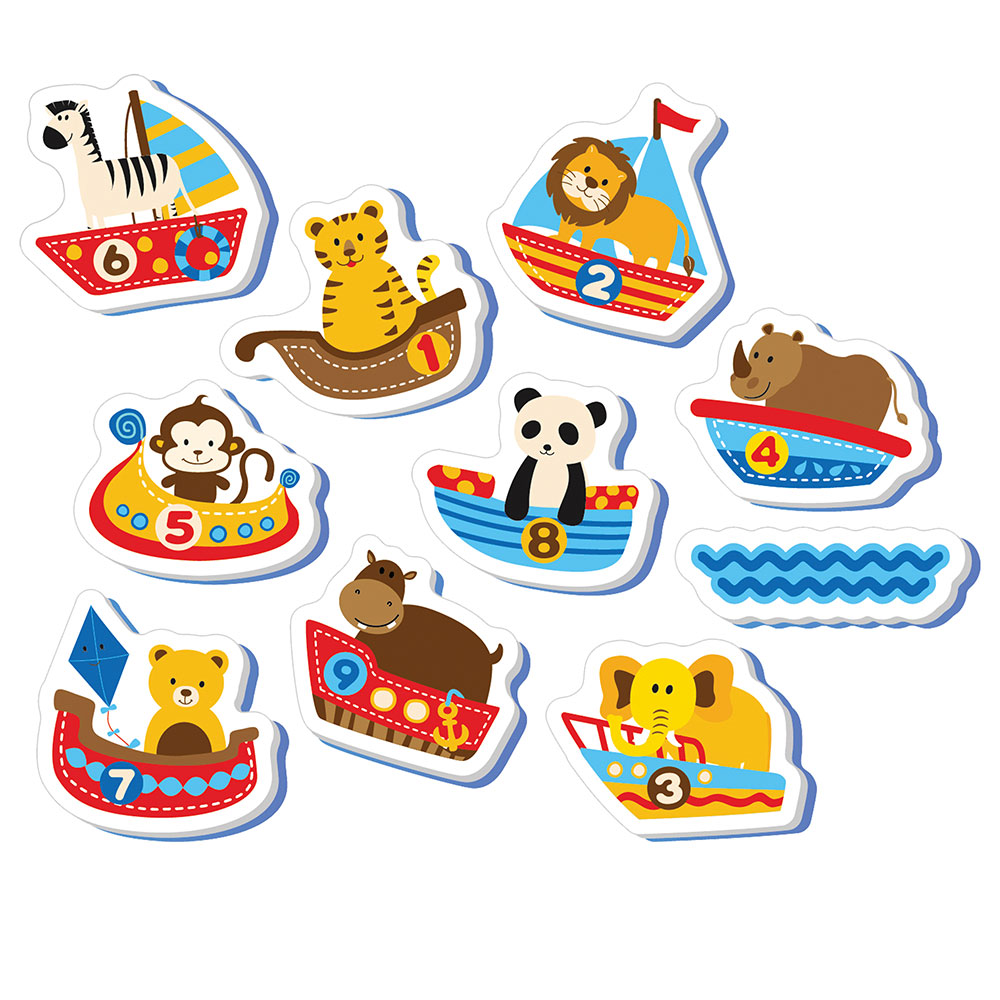 Djur Badset & Förvaringsväska 10-pack