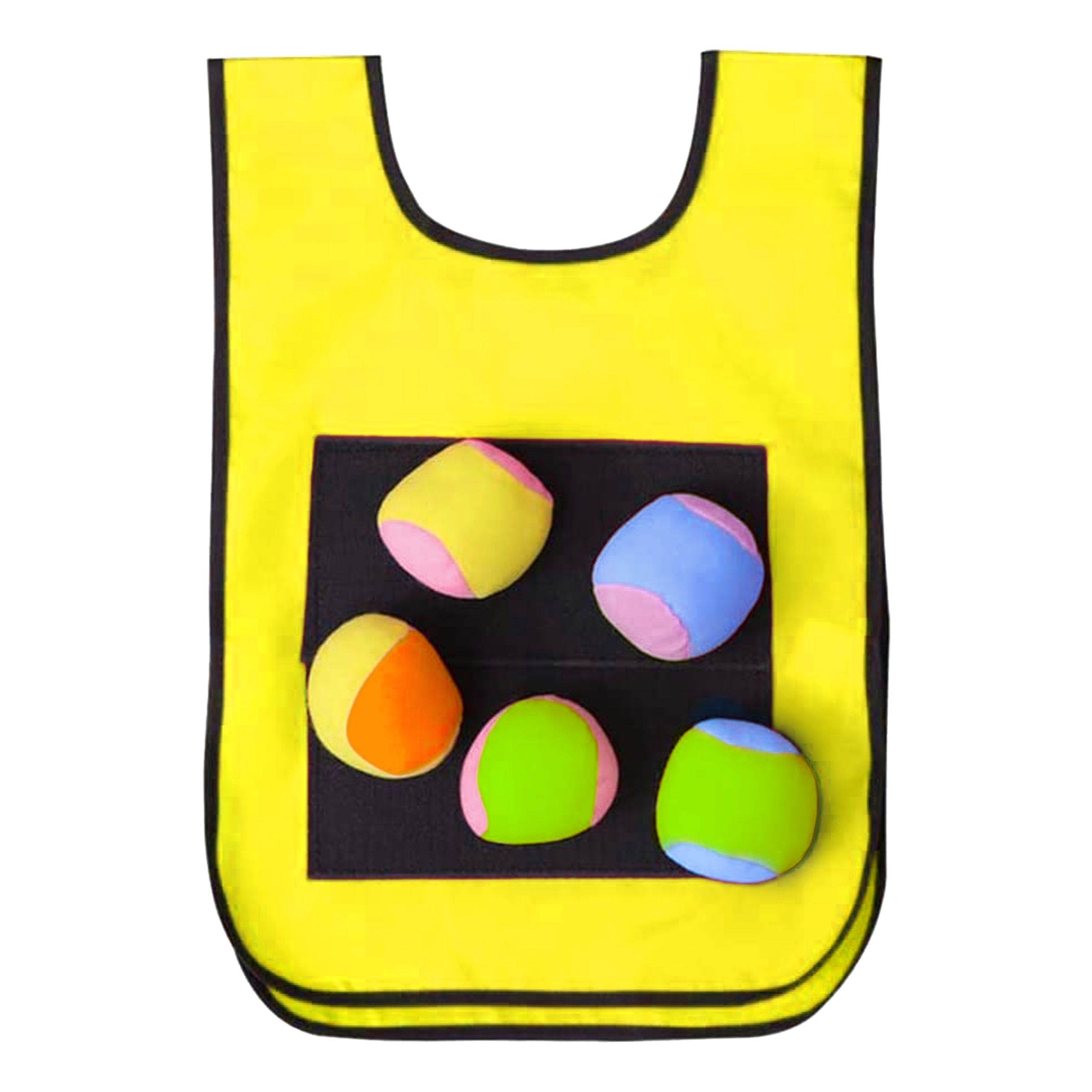 Dodgeball Väst med Bollar - Gul