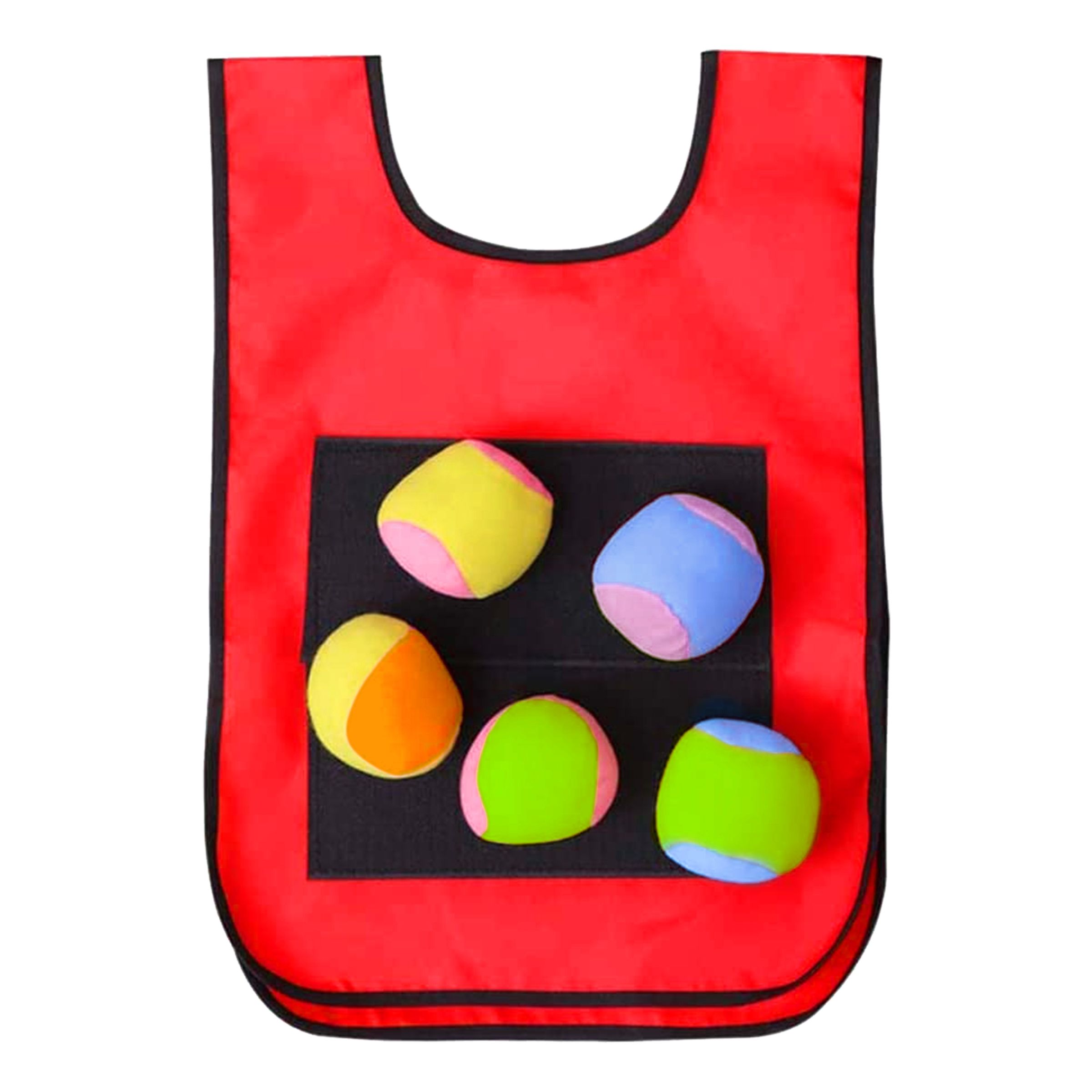 Dodgeball Väst med Bollar - Röd