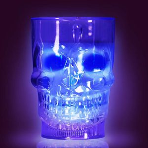 LED Plastmugg Dödskalle